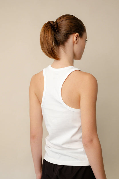 Racer Back Vest – Plastic Free – White