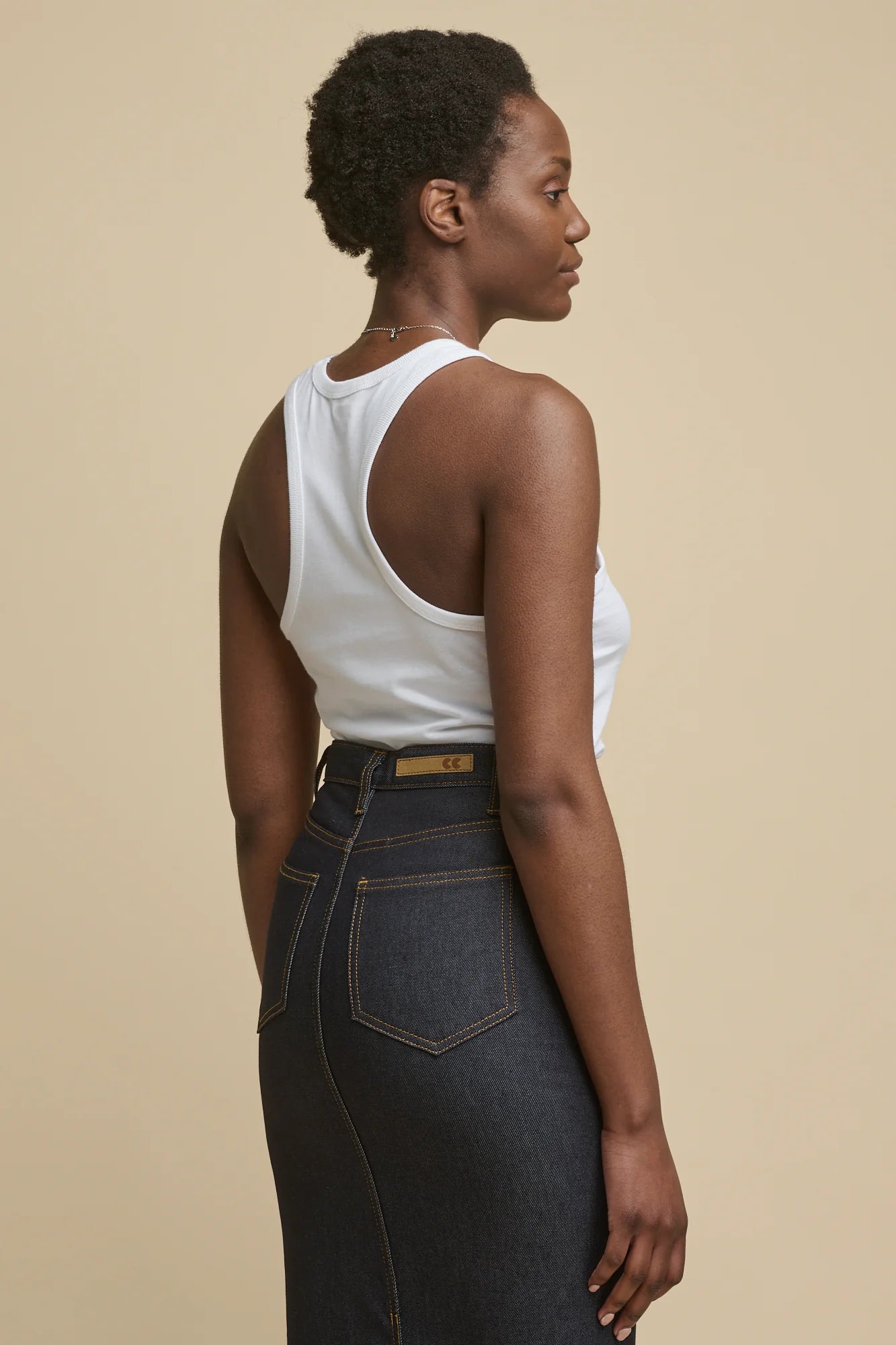 Racer Back Vest – Plastic Free – White