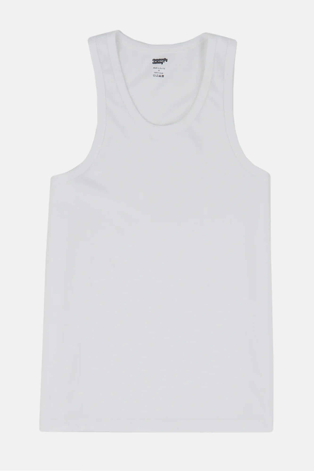 Racer Back Vest – Plastic Free – White