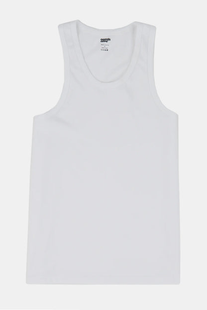 Racer Back Vest – Plastic Free – White
